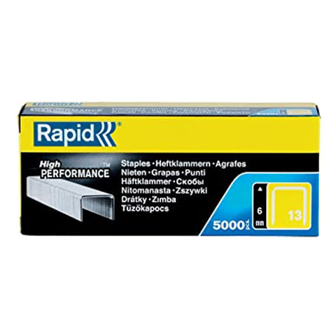 Rapid 13/6 (5000) High Performance Staples - under 1/2 price - SAME DAY DESPATCH