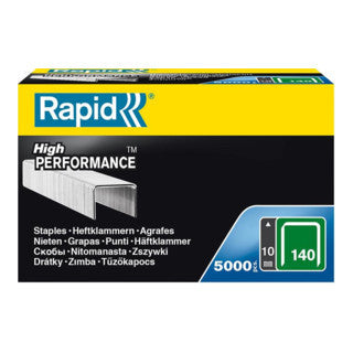 Rapid No.13 High Performance Staples - 10mm Leg Length, 1100 Pieces, Galvanized Steel For Upholstery & Carpets