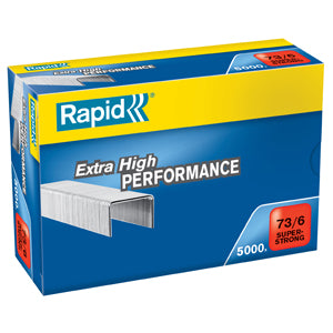 Rapid 73/6 (5000) Extra High Performance Staples - under 1/2 price - SAME DAY DESPATCH