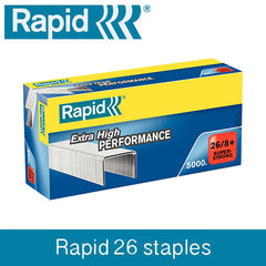 Rapid 26/8+ (5000) Extra High Performance Super Strong Staples - under 1/2 price - SAME DAY DESPATCH