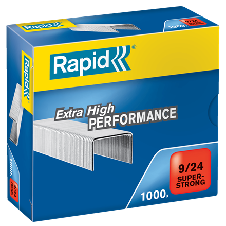 Rapid 9/24 (1000) Extra High Performance Super Strong Staples - under 1/2 price - SAME DAY despatch