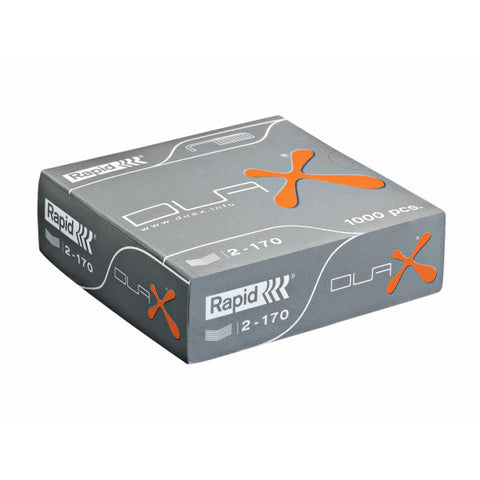 Rapid DUAX (2-170) (1000) High Performance Staples 1/2 price SAME DAY despatch